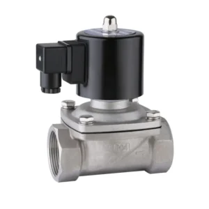 AC220V Stainless Steel Flange Normally Open Solenoid Valve 304 Material Water gas Direct acting Type