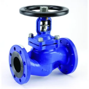 ANSI DN100 Cast Iron Manual Stop Globe Valve Flange Ends Steam Bellows Seal Water Control Valve PN16