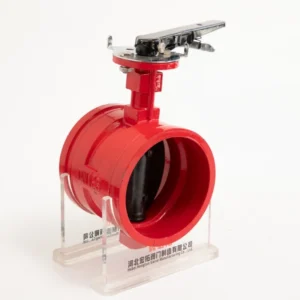 ANSI DN168 Manual Groove Handle Butterfly Valve for Medium and Low Temperatures