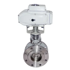 ANSI GB DIN Electric Hard Sealed Flanged Butterfly Valve SS304/SS316 PN10/PN16 Water OEM Customizable