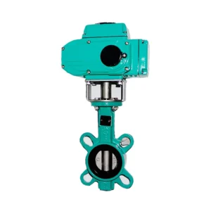 ANSI or GB Electric Butterfly Valve Wafer Type for Water ON OFF Modulating Actuator PN10 PN16