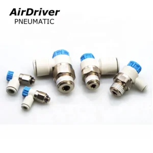 AS2201 AS2211 Series Speed Controller Flow Control Valve 1 8 Thread Elbow One touch Fitting Pneumatic Air Hose Connector