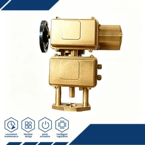 A+Z64 Modulating Electric Actuator With 4 20mA Analog Signal Adjustable Dead Zone for Water Treatment Systems