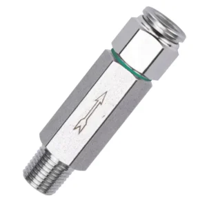 Acid Proof 1/4″ 1/2″ Stainless Steel 304 Male Thread Check Valve Pneumatic Hydraulic One Way Single Water BSPT NPT