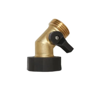 Acid Washed Brass Irrigation Water One Way Hose Shutoff Valve