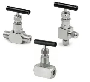 Adjustable Mini Male Straight Instrument Globe Valve Needle Valves 3000-6000 PSI NPT Stainless Steel Manual Power Gas