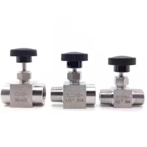 Adjustable Needle Valve Stainless Steel SS304 Flow Trimming Needle Valve 1/8″ 1/4″ 3/8″ 1/2″ Female Male Thread Needle Valve
