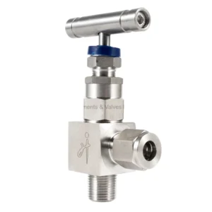 Adjustable Right Angle 1/4″ Needle Valve Male to Female Thread Stainless Steel Flow Control Valve