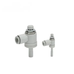 Airtac Flow Control Valve AJ Series High Performance Adjustable Needle Valve 1 8 Inch NPT Thread for Smooth Air Regulation