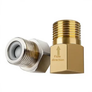 All Copper One Way Check Valve Straight Through for Bathroom Toilet and Water Heater Anti Backflow Stopper