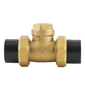 All Copper Thickened Brass Baffle Check Valve Black Hot Melt Horizontal for Water Home Kitchen Use PN25 High Pressure Durable