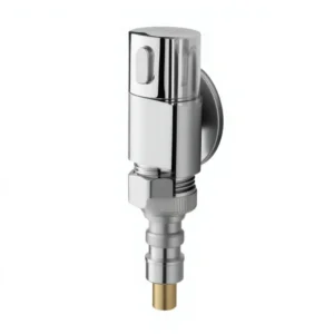 All-Copper Two-Inlet One-Outlet Dual-Control Angle Valve Household 1/2-Inch Threaded Connection Adjustable Bright Valve