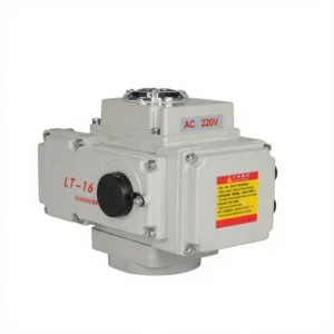 Aluminium Electric Actuator with Handle for Butterfly Valve for Water Gas Oil Media