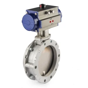 Aluminum Alloy Double Acting Pneumatic Actuator Single Double Flanged Electric Manual Power General Powder Butterfly Valve