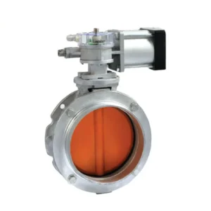 Aluminum Alloy Pneumatic Dust Butterfly Valve Single Double Flange DN100 DN2000 PN0.6 4.0MPa 60C +200C General Application