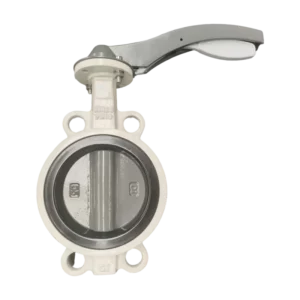 Aluminum Alloy Wafer Type Handle Operated Butterfly Valve Lightweight Manual Butterfly Valve for Ventilation and Water Pipe