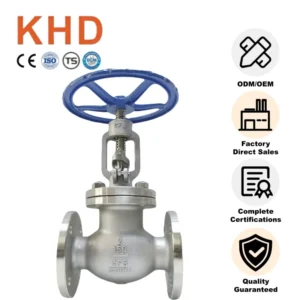 American Standard 304 Stainless Steel Globe Valve 2 in Flange Manual Globe Valve for Ultra-Low Temperature