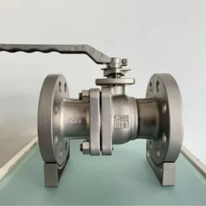 American Standard Stainless Steel 304 Ball Valve Full Bore Pneumatic Flange Connection Water Drainage Seal Pressure Resistance