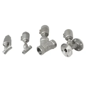 Angle Seat Valve 304 Stainless Steel Pneumatic Y-shaped Threaded Steam Control Valve Normally Open Normally Closed