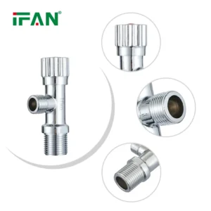Angle Valve 1/2 Brass OEM ODM 90 Degree Health Faucet Accessories New Design Brass Angle Valve