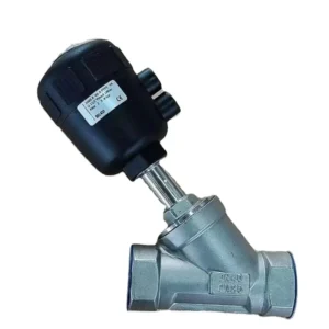 Angle Valve 2 Way Pneumatic SS304 SS316 Angle Seat Valves Y Type Angle Seat Valve