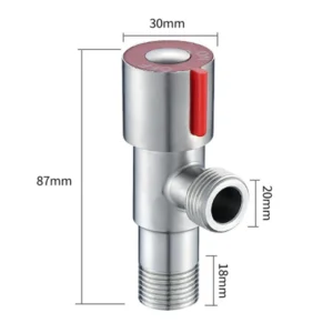 Angle Valve Cold Hot 304 Recableght Toilet Sink 201 Stainless Steel Water Stop High Quality Durable Bathroom Basin Faucet Valve