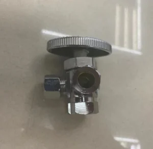 Angle Valve Inlet 1/2 + Double Outlets 9/16″ Valvula Angulo Metalica Zinc Alloy Water Connection Llave Agua Customized