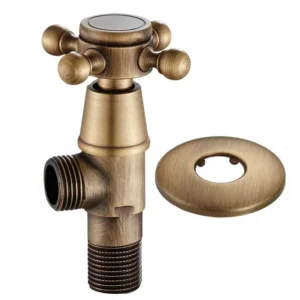 Angle Valves Copper Antique Dual Angle Valve Water Control Valve for Bathroom and Toilet