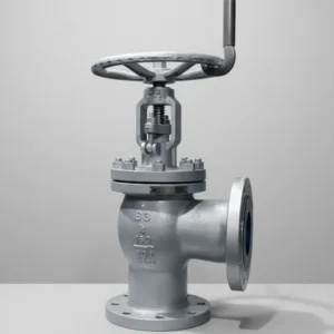 Angular DN100 Class150 Cast Carbon Steel Flange X Flange Connection Manual Control Globe Valve for Water and Steam Applications