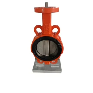 Anti-condensation Flanged Pneumatic Butterfly Valve with Electric Drive Headless Clamp