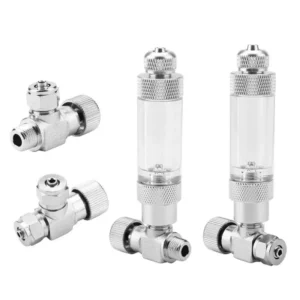 Aquarium System CO2 Regulator Needle Cylinder Metal Check Valve Bubble Counter Fish Tank Accessory