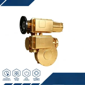 B+RS2500 Quarter Turn Electric Actuator 25000Nm High Torque 4 20mA Modulating Signal AC220V AC380V Industrial Valve Controller