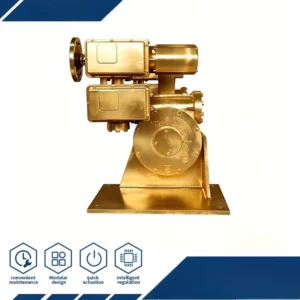 B+RS2500 Quarter Turn Electric Actuator 25000Nm High Torque 4 20mA Modulating Signal AC220V AC380V Industrial Valve Controller