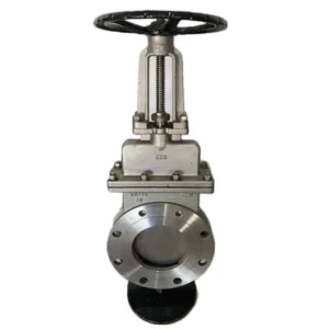 BS DN80 SS316 Metal Seat Manual Knife Type Gate Valve