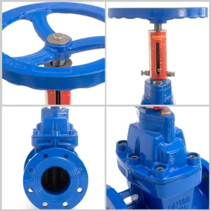 BS Standard Cast Iron Non Rising Stem Soft Seal Gate Valve with Scale Device Reliable Shutoff Non Rising Stem Valve