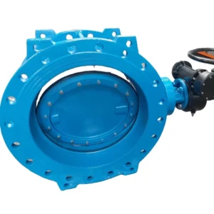 BS5163 Manual Double Eccentric Double Flange Butterfly Valve with Gearbox Ductile Iron for Water Application General Purpose