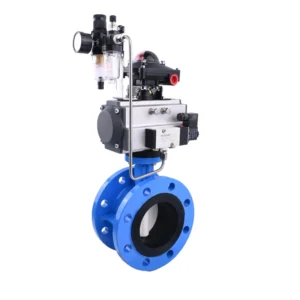 Ball Mill Cast Iron Pneumatic Flanged Butterfly Valve UL certification