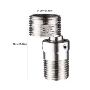 Ball Valve Angle Adjustment Angled Curved Foot 360 Rotatable Eccentric Screw Corner Shower Faucet Adapter Stainless Steel Made