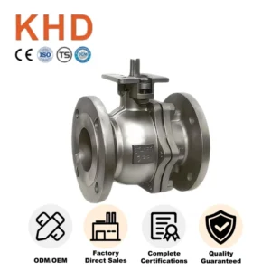 Ball Valve DIN Flanged Stainless Steel Manual Operation Industrial Shutoff Valve for Water Gas Oil