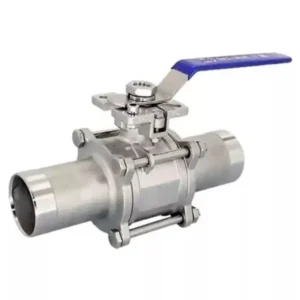 Ball Valve DNOVA BV3131P(3pc) FP W ISO H stainless steel SS304 full bore three-piece pneumatic