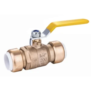 Ball Valve Durable Long Handle Push Fit Brass Water Stainless Steel General Manual Ball Valve 1/2
