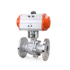 Ball Valve For Water Oil Gas Precision Casting Stainless Steel Flanged Pneumatic Ball Valve