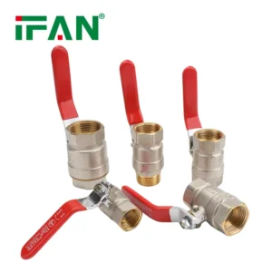 Ball Water Valve Corrosion Resistant Forged Brass Valve 1/4” 4” Threaded Brass Ball Valve