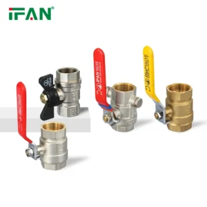 Ball Water Valve Corrosion Resistant Forged Brass Valve 1/4” 4” Threaded Brass Ball Valve