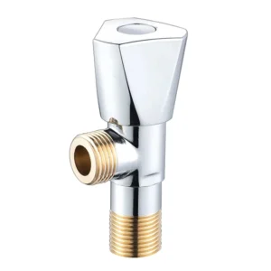 Bathroom Brass Toilet Faucet Chrome Double Angle Valve Adjustable Manual Accessories for Water Application General Use