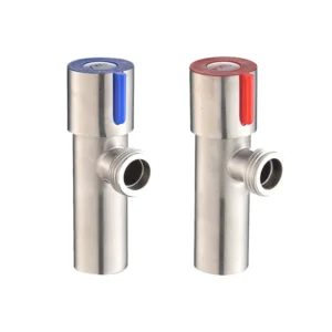 Bathroom Female High Pressure F1/2″ *m1/2″ Inner Wire Stainless Steel 304 Water Faucet Angle Stop Control Valve