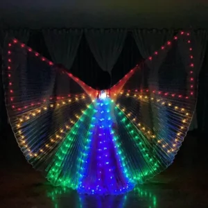 Belly Dance Rainbow Butterfly LED Wing for Adult Performance