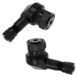 Black 90 Degree Angle Tire Valves Motorcycle Valve Stems Tire 11.3mm Rim Holes Wheel Aluminum Fit for Most Motorcycle