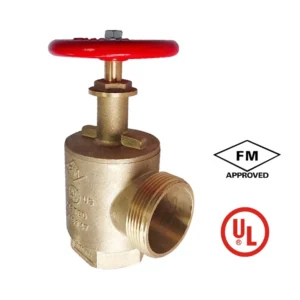Brass 1 1/2” & 2 1/2” Firefighting Equipment Angle Hose Valve FM UL ULC Approval OEM