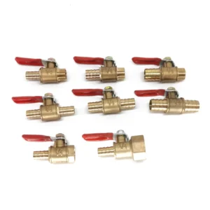 Brass 1/2” Inch Hose Barb Ball Valve 6/8/10/12MM PEX Fitting Gas Water Valve